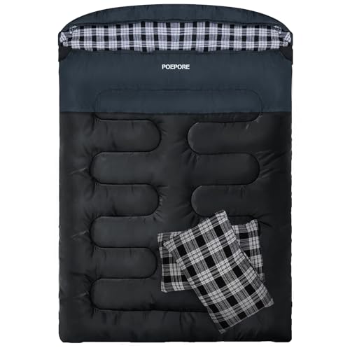 Geld sparen leicht gemacht: Bei 69,99€ macht man mit Poepore Doppelschlafsack Flanell... einen guten Schnitt. Jetzt zuschlagen!