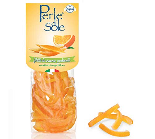 Candied Sicilian Orange Peels in Powdered Sugar (3.5 Oz)