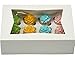 12 Pcs Window Cupcake Boxes [MADE IN USA] White Bakery Cupcake Boxes with Inserts- 14