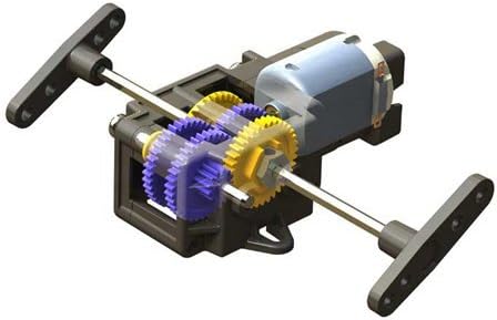 [Single gear box (4-speed type) Compact size Tamiya fun tool series TK167 / 4 types of gear ratios to choose from