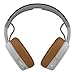 Skullcandy Crusher Bluetooth Wireless Over-Ear Headphone with Microphone, Noise Isolating Memory Foam Gray/Tan (Renewed)