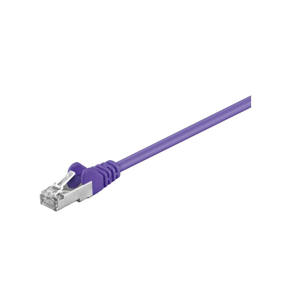Goobay 93516 CAT 5e Patch Cable, SF/UTP, Violet, 2m Length