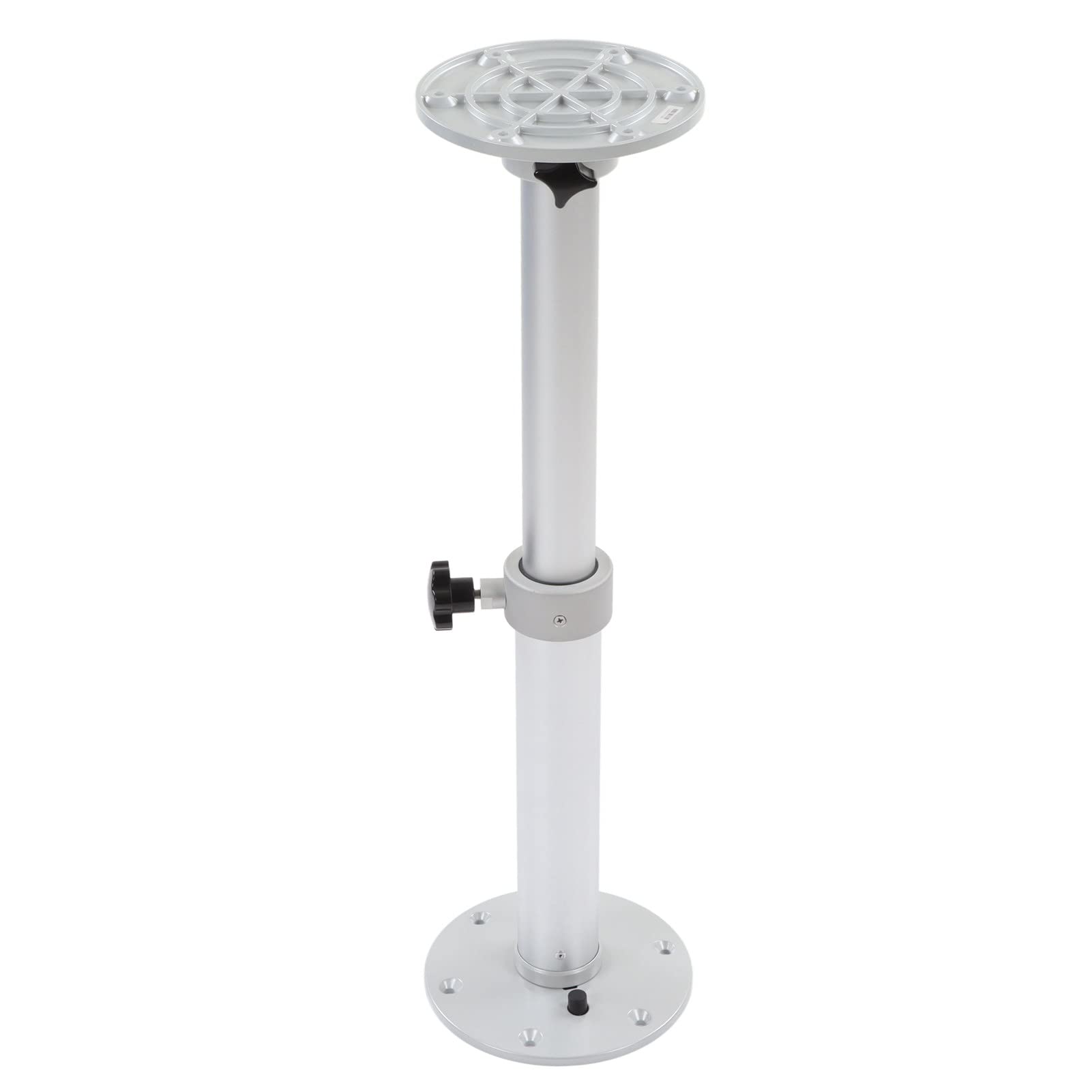 Adjustable Table Pedestal, Table Leg System for RV or Boat, 460 to 700mm Adjustable, 360 Degree Rotatable Aluminum Alloy Table Base Kit for Boat Yacht RV Motorhome Caravan