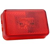Grote 47502 - Supernova Led Clearance/Marker Light With Built-In Reflector - Built-In Reflector Red