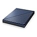 WD 2TB My Passport Ultra, Blue, Portable External Hard Drive, backup software with defense against ransomware, and password protection, USB-C and USB 3.1 - WDBC3C0020BBL-WESN