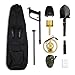 INTEY Classic Metal Detector - Lightweight Gold Digger with Pinpoint Function/Waterproof Search Coil -High Accuracy Metal Detectors Plus Folding Shovel/Rucksack (Min Length: 30In; Max Length: 40In)