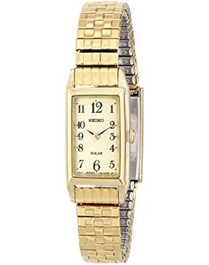 Seiko Women's SUP244 Stainless Steel Solar Watch with Expansion Band
