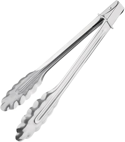 Nisbets Essentials Catering Tongs 245 mm Stainless Steel DF668