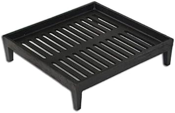 Rectangular Cast Iron Wood Burning Stove Fireplace Grate Grill Rack Cast Iron Grate For Oven Stone Size 323x323 Mm Amazon De Baumarkt