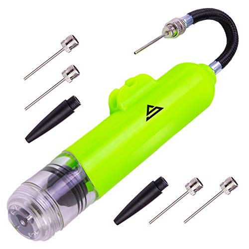 Sports Stable Dual Action Ball Pump Comes with 5 Standard Needles and 2 Plastic Yoga Ball Adaptors for Your Football, Basketball, Soccerball, Pilates Ball, Volleyball, Handball, Yoga Ball - Thumbnail 7