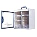 Glosen Locking Medicine Cabinet Wall Mounted and Portable Storage Container Big Capacity Green