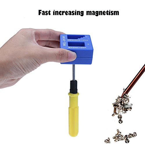 Starnearby Magnetizer Demagnetizer Degaussing Pick up Tool for Screwdriver Tips