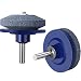 Jovitec 2 Pieces Lawn Blade Sharpener Drill Lawnmower Sharpener Mower Sharpener for Any Power Drill, Blue primary