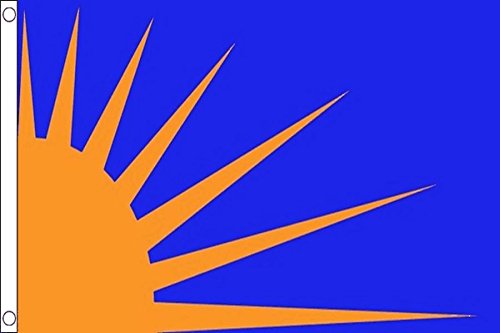 AZ FLAG - Sunbrust Flag - 3x5 Ft - 100D Polyester Sunrise Banner with Two Metal Grommets - Fade Resistant - Vivid Colors - 3' x 5' Feet - 150x90 Cm