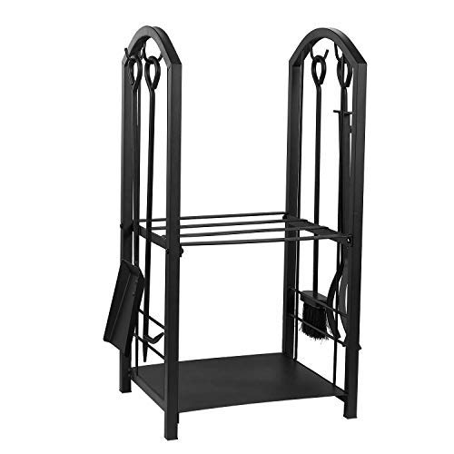 6 Juvale+Firewood+Rack+Fireplace+Tools