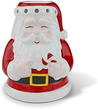 Amazon Com Star Moon Christmas Smiling Santa Claus Wax Warmer Wax Warmer For Scented Wax Wax Burner Essential Oil Burner Tealight Candle Holder Candle Warmer For Christmas Decoration Kitchen Dining