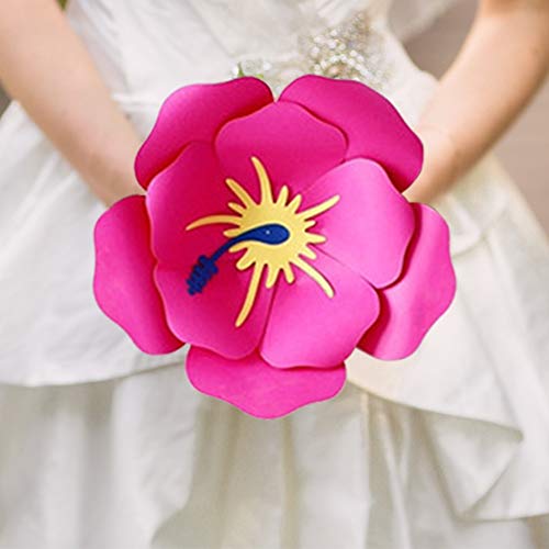 DomeStar Paper Flower Decorations, Paper Artificial Flowers Hawaiian Flowers Mexican Paper Flowers Moana Hawaiian Party Decorations