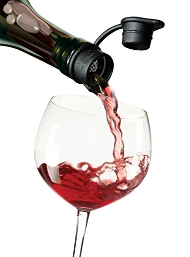 Haley's Corker Platinum Wine Stopper, Black
