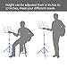 ADM Music Stand Folding Lightweight Sheet Music Stand & Desktop Stand Easy to Set Collapsible Adjustable Orchestra Portable with Carry Bag, Suitable for School & Choirs, Blue