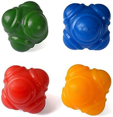 MAXSOINS Sponge Balls, Plastic Curve Balls (Compare to Wiffle), Agility Reaction Ball, and other Playground Balls - Fun for the Whole Family Trainin Ball for Tennis Badminton Six Corner