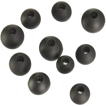 ALXCD Ear Gel for LG Tone Platinum HBS1100 Earphone, XS/S/M/L 4 Sizes 8 Pairs Soft Silicone Replacement Earbud Tip, Fit for LG HBS1100 HBS-1100 LG Tone Platinum [8 Pair] (Black)