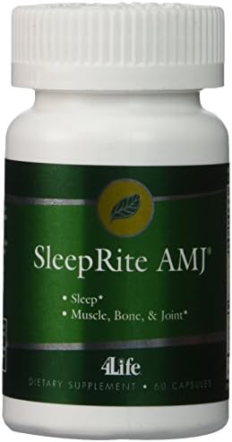 4Life SleepRite AMJ - Sleep Formula Featuring Valerian and Melatonin - Advanced Muscle and Joint Support for a More Restful Night's Sleep - 60 Capsules