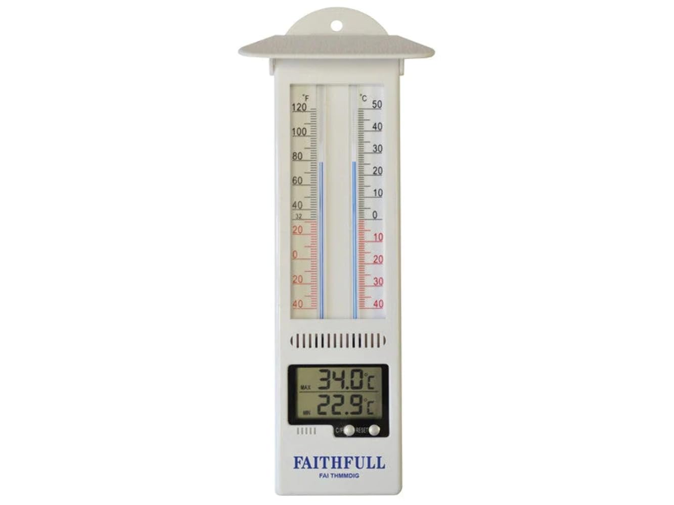 Faithfull Digital Max-Min Thermometer One Size Multi Colour