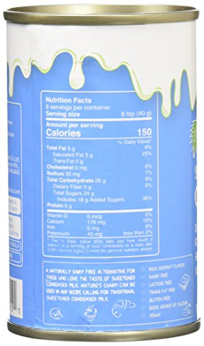 Nature's Charm Sweetened Condensed Coconut Milk, 7.05 Ounce (Pack of 12) - Thumbnail 3