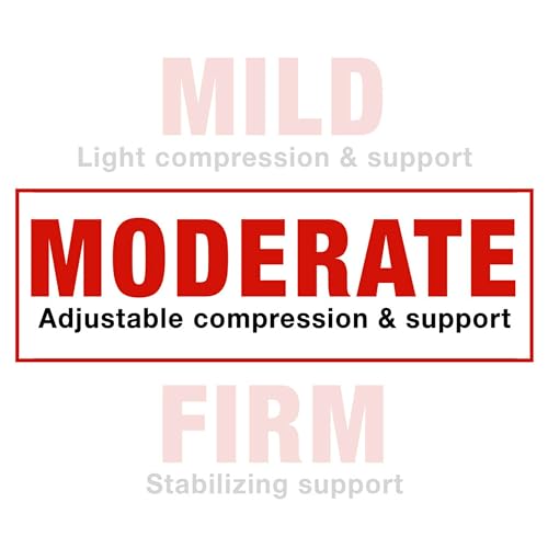 ACE Brand Adjustable Compression Knee Support, Moderate Support for Weak, Sore or Injured Joints, One Size Fits Most