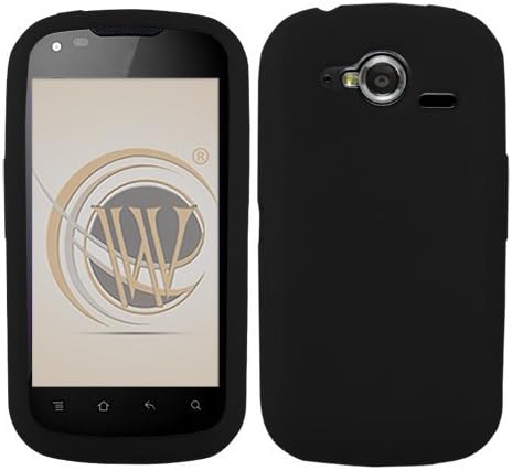 Black Silicone Skin Soft Phone Cover for Pantech Burst P9070