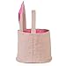 Easter Egg Basket for Kids Bunny Burlap Bag to Carry Eggs Candy and Gifts (Pink)