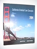 Paperback California Criminal Law Concepts 2004 (18th) Book