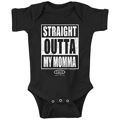 Straight Outa My Momma Baby Boys & Girls Onesie (6 Month)