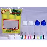 Creative Hobbies® Multi Purpose Precision Applicator Super Assortment Set with Four 1 Oz Bottles and 8 Tip Sizes
