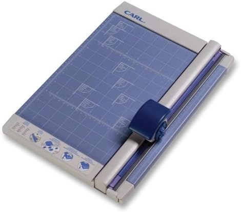 Carl Rotary Paper Trimmer - 1 x Blade(s) - Cuts 10 Sheet - 12" Cutting Length - Metal Base - Gray