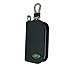 New 1pcs Mesh Black Leather Car Key Wallet Zipper Case Keychain Coin Holder Metal Hook Bag Collection For Land Rover Car Vehicle Auto Lover