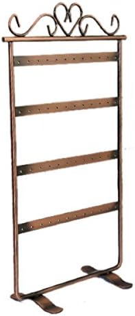 24 Pairs Earrings Display Showcase Jewelry Holder Organizer Stand with Retro Design