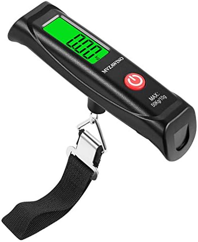 Luggage Scale,110lb/50kg Digital Hanging Scale, Portable Suitcase Scale for Travel Baggage Weight, Carrying Bag