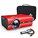 VANKYO Portable Projector, Support HD 1080P, Mini Projector with USB/SD/AV/HDMI/VGA Input. Come with Free Carrying Bag and HDMI Cable (3-Red)