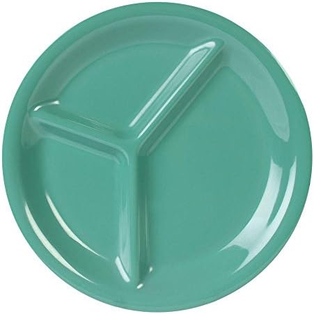 Global Goodwill Coleur 10-1/4 " 3-Compartment Plate in Green (12-Piece)
