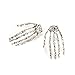 ACE Skull Bone Skeleton Hand Earring Goth Punk Rock Ear Stud Party Fancy Dress