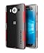 Microsoft Lumia 950 Case Ghostek® Cloak Silver Slim Hybrid Impact Armor | Lifetime Warranty Exchange red
