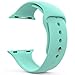 MoKo Apple Watch Band Series 1 Series 2, Soft Silicone Replacement Sports Band for 38mm Apple Watch 2015 & 2016 All Models, Mint GREEN (Not fit 42mm Versions)
