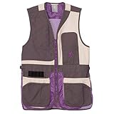 Browning Women's Trapper Creek Mesh Shooting Vest-Cream/Plum/Gray