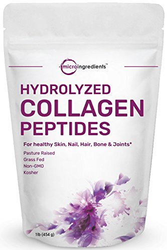 Pure collagen peptides powder, 1 pound, grass-fed, past…