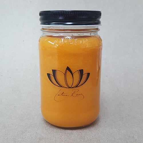 Lotus Row Mason Square Pumpkin Spice 14 oz Soy Candle Jar