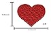 Iron On Patches - Red Heart Patch 6 pcs Iron On Patch Embroidered Applique2.2 x 1.8 inches - 5.6 x 4.7 cm - A-25