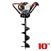 XtremepowerUS 2 Stroke Gas Post Hole Digger One Man Auger EPA CARB (Digger and 10" inch Bit) 55cc Gas Engine Motor primary