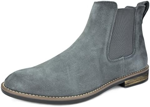 Bruno MarcMen's Suede Leather Chelsea Ankle Boots