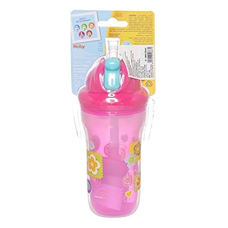 Nuby 270ml Insulated Flip It Sippy Cups (Red)